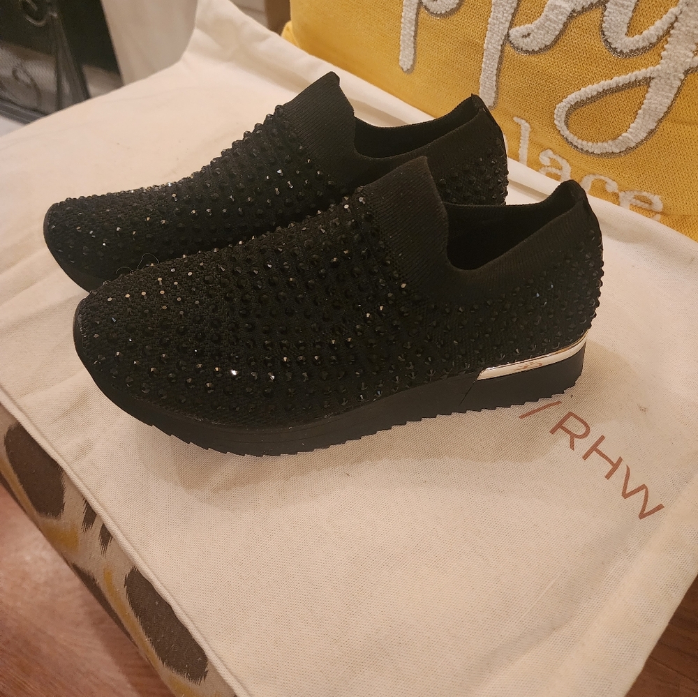 Kenneth Cole jeweled slip on sneakers